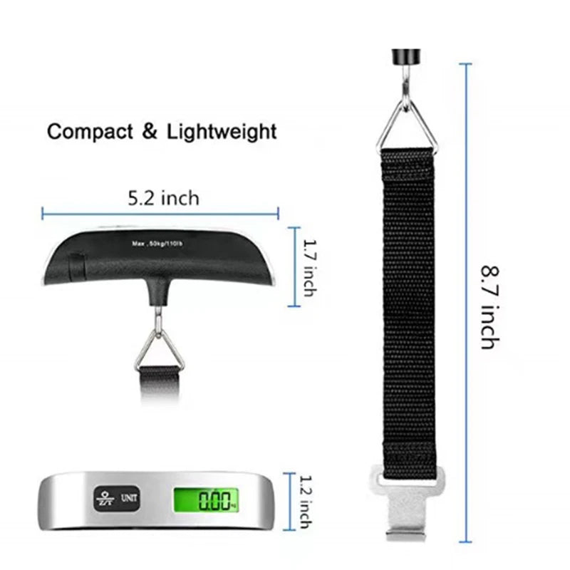 CarryLoft Digital Luggage Scale – 110 lb / 50 kg